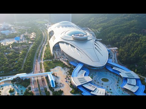 Zhuhai Chimelong, shaped like a spaceship