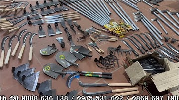 Dụng cụ làm vườn được rèn từ nhíp oto,giá từ 40nghìn,các loại cuốc xẻng,dầm đánh cây,dao,ship COD