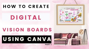How to Create Digital Vision Boards using Canva - Part 1 | 18 mins