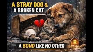 A Stray Dog Saved an Injured Cat — What Happened Next Will Make You Cry