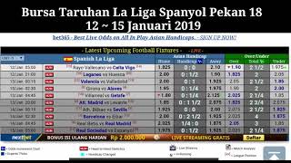 Bursa taruhan La Liga Spanyol pertandingan ke 19 dengan prediksi dan klasemen sementara