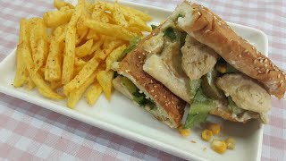 Chicken francisco sandwish ?طريقة تحضير ساندويش فرانسيسكو