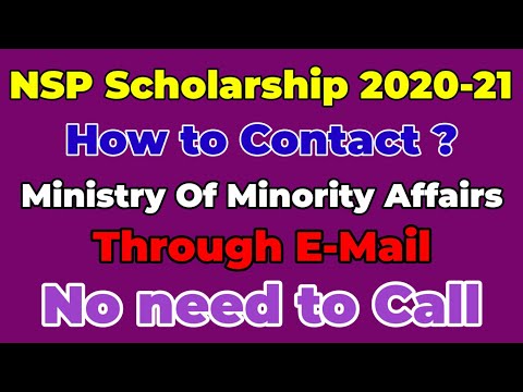 NSP FRESH HOW TO CONTACT MINISTRY OF MINORITY AFFAIRS THROUGH E-MAIL ID | NSP FRESH STATUS PROBLEM