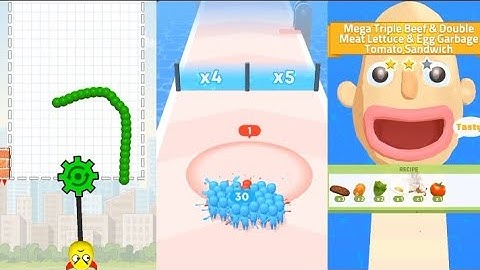 Draw to smash vs count Master vs sandwich Runner all levels