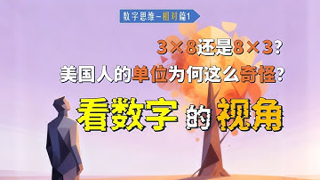 [相对篇1]看数字的视角：3×8和8×3一样吗？美国人的单位为何这么奇怪？藏在背后的同一个原理【数字思维】