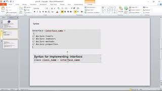 lesson 25: what is an Interface