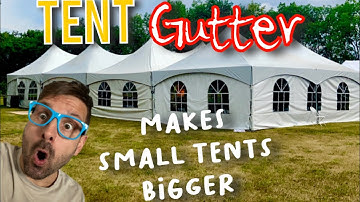 Tent Gutter System Installed On High Peak Frame Tent To Make Bigger Sizes Of Party Tents