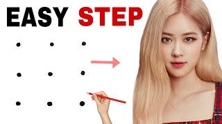 How to draw Blackpink Rose Drawing // Blackpink Rose Drawing