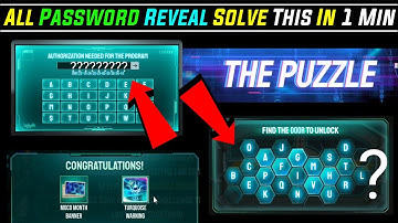 🔥 Free Fire New Event || How To Solve The Puzzle Event In Free Fire || All Code