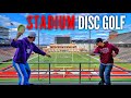 Disc Golf in a College Stadium | Smith, McBeth, Foundation Disc Golf, Hannah McBeth