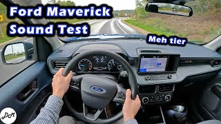 2022 Ford Maverick – XLT & XL Sound System Review | Apple CarPlay & Android Auto
