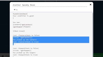 Twine 2.0: Hooks (Harlowe 1.0)