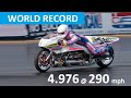 FASTEST ROCKET BIKE 1/4 Mile World Record - Eric Teboul - Santa Pod