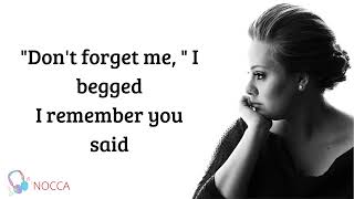 Adele   Someone like you  song with lyric