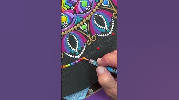 Part 2 Rainbow Reflections Dot Art Mandala #dotarttutorials #mandala #dotartmandala