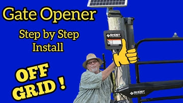 Ghost Controls Solar Gate Opener Works Off Grid DIY installation guide