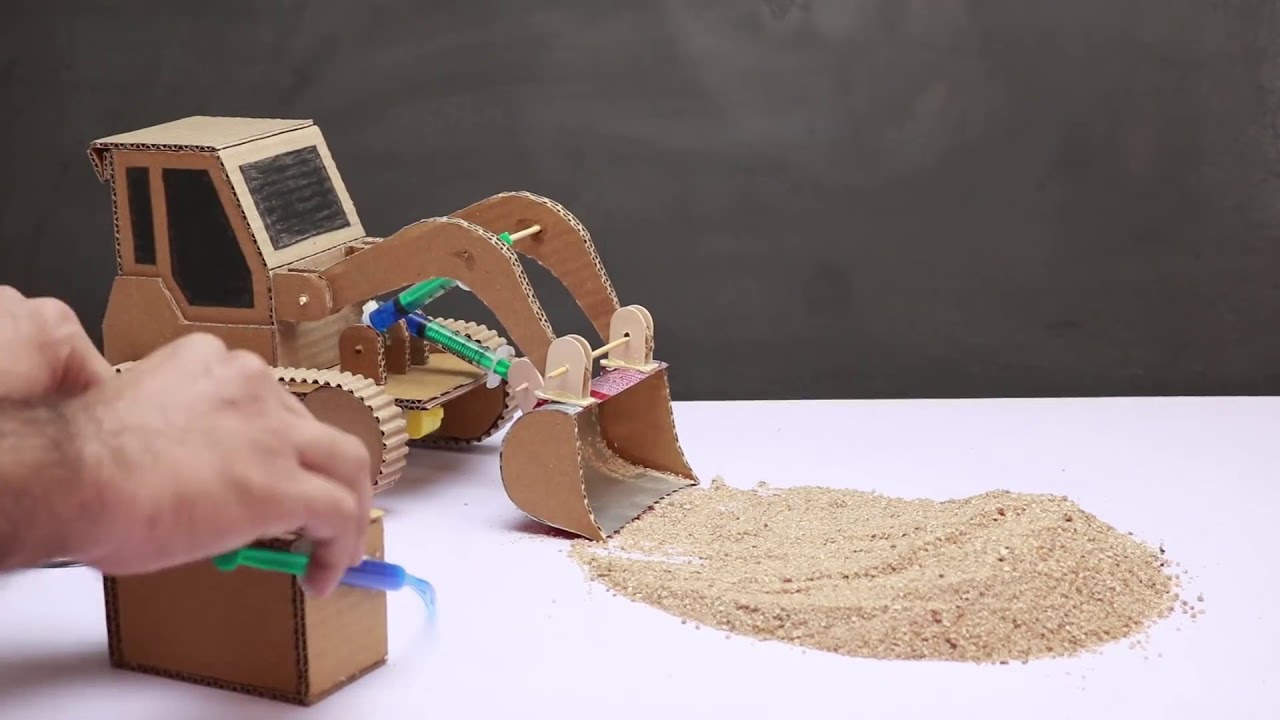 How To Make JCB Bulldozer at Home - YouTube