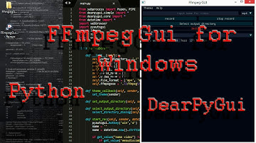 Screen recorder - FFmpeg Gui for Windows - Python Gui