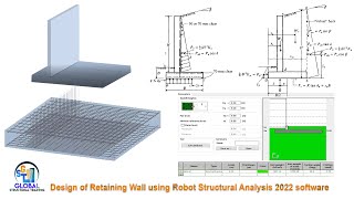 Design of Retaining Wall using Robot Structural Analysis 2022 software screenshot 3