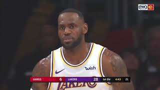 Kobe Bryant Impressed With LeBron James While Watching Courtside! Lakers vs Hawks 2019 NBA Season