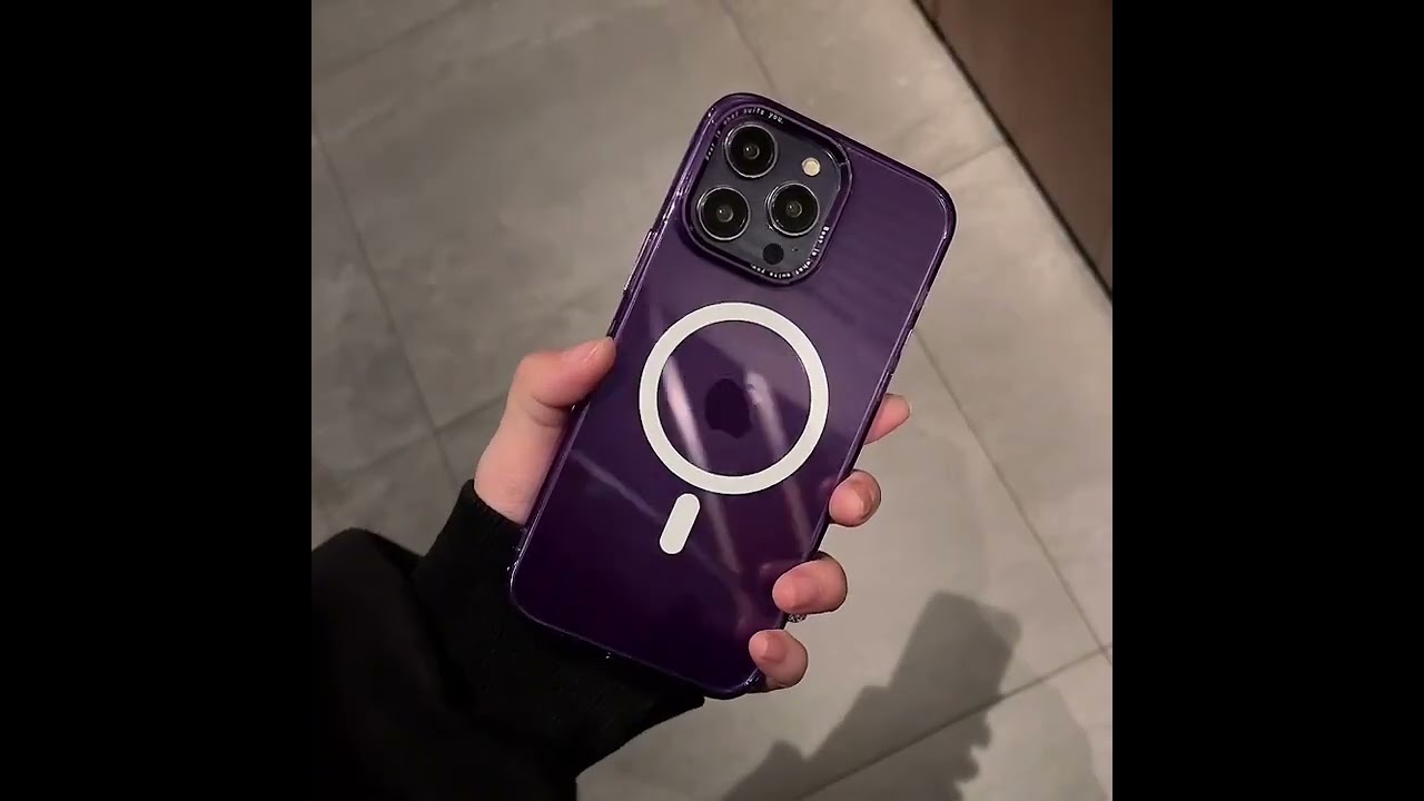 Силіконовий чохол "Crystal Acrylic" with MagSafe для Apple iPhone 15 Pro Max Синій