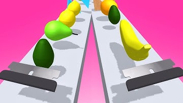 Slicer Runner Game! Satisfying and relaxing ASMR slicing video