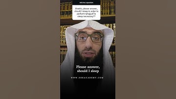 Is Sleep Necessary in Order to Perform Tahajjud ? || Ustadh AbdulAziz Al-Haqqan حفظه الله