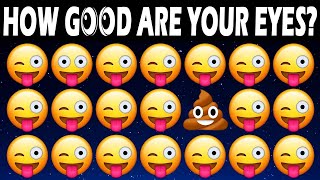 This quiz improve your IQ Level  Find the odd Emoji out Level Hard | How good are your eyes