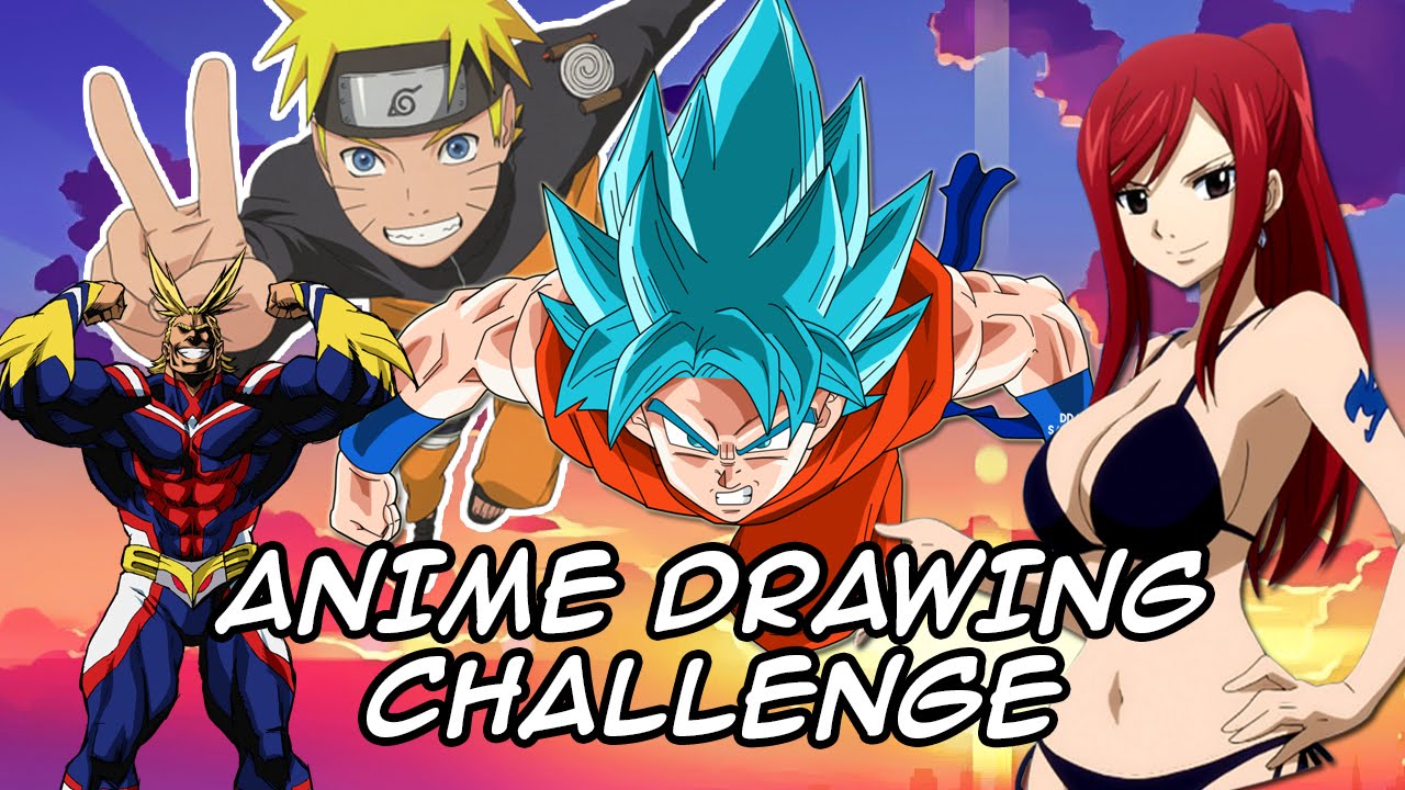 super saiyan god vegeta ANIME DRAWING CHALLENGE - BLINDFOLDED