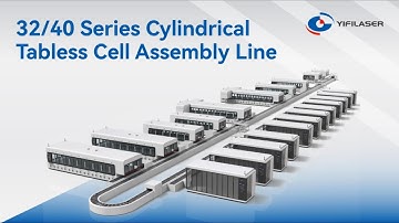 YIFI LASER | 32/40 Series Cylindrical Tabless Cell Assembly Line