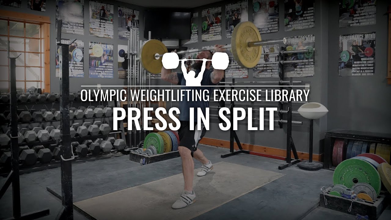 Press In Split - Olympic Weightlifting Exercise Library Demo Videos, Information and More