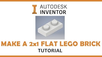 Autodesk Inventor Tutorial - 2x1 Flat Lego Base Plate