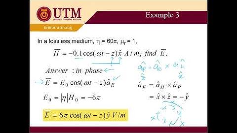 EMT Chapter 11: Electromagnetic Wave and Propagation (Part 4 - Plane wave in lossless & free space)