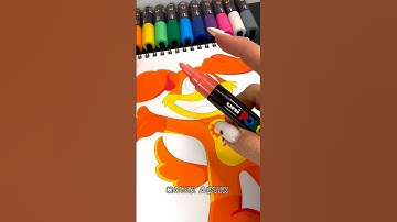 Drawing DOGDAY from Poppy Playtime with Posca Markers! #shorts