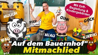 "Auf dem Bauernhof" | Kinder Mitmachlied | Kita & Kleinkinder | Simone Ludwig | Floh im Ohr TV