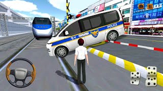 Korean Police VAN Driving Class Simulator #18 - Emergency Car Drive - Android Gameplay screenshot 3