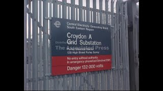 COOLING TOWER DEMOLITION - COLOUR
(31 Jan 1974)
SGV Croydon A power station. CU sign Croydon A grid sub station. BGV 2 cooling towers for demolition. SV interior in cooling tower, pan from top to wall showing charge. SV charges in place. SV crowds gathered. AS cameramen on stand. SV 2 cooling towers for demolition. CU man setting up detonator. CU man winding detonator, man presses side button. GV cooling tower explodes, collapses. CU man winding detonator, presses fire button. GV cooling tower explodes, collapses, pan up to building collapsing. SV pan demolished remains of cooling tower. SV pan ditto pan to other demolished cooling tower. CU rubble. SV demolished cooling tower. SV workmen looking. GV cooling tower blown up, collapses slow motion. SV men, women & children watching. GV cooling tower blown up, collapses slow motion. Selected scenes. 2 shots towers collapsing. Good shots Movietone cameramen setting up cameras. SEE STORY NUMBER 99649/2 FOR MUTE COLOUR VERSION OF ISSUE
STORYLINE:
Cooling towers at Croydon Power Station, are demolished by controlled explosives.
Find out more about AP Archive: http://www.aparchive.com/HowWeWork
Twitter: https://twitter.com/AP_Archive
Facebook: https://www.facebook.com/APArchives
Instagram: https://www.instagram.com/APNews/
You can license this story through AP Archive: http://www.aparchive.com/metadata/youtube/6f9d83509b3a41ca8088000951605756 COOLING TOWER DEMOLITION - COLOUR