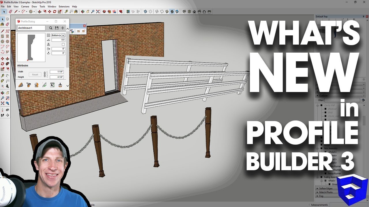 What S New In Profile Builder 3 For Sketchup Youtube