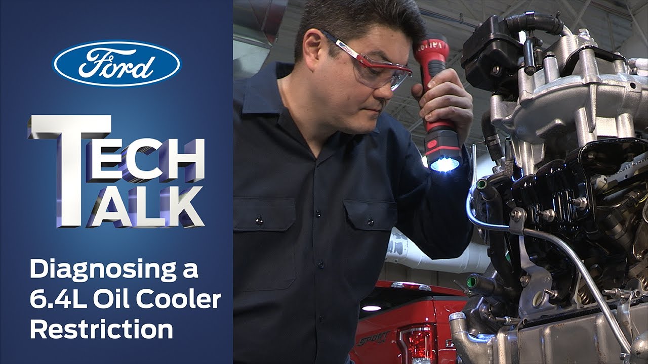 Diagnosing a 6.4L Oil Cooler Restriction Ford Tech Talk YouTube