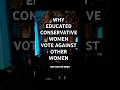 Why Educated Women Vote Against other Women. #psychology #politics #trump #maga