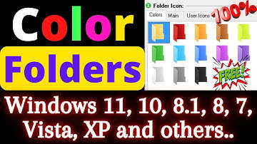 Color folders in Windows 11 | Change Folder Colour in Windows 10 | Colorize Folders in Windows 8, 11