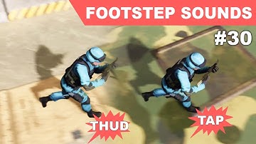 Unreal Footstep Sounds on different physical materials I - UE4 TPS #30