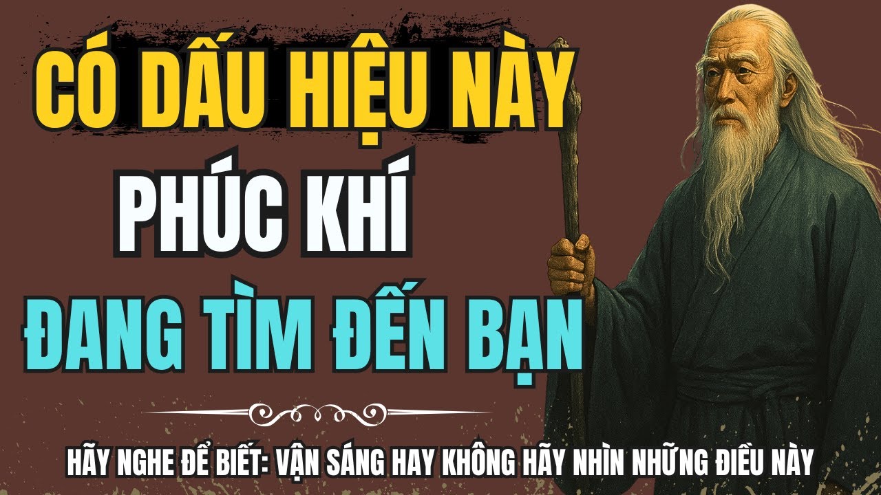 Cổ Nhân Tri Thuật| CÓ DẤU HIỆU NÀY PHÚC KHÍ ĐANG TÌM ĐẾN BẠN