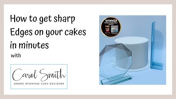 How to get sharp edges on your cakes in minutes