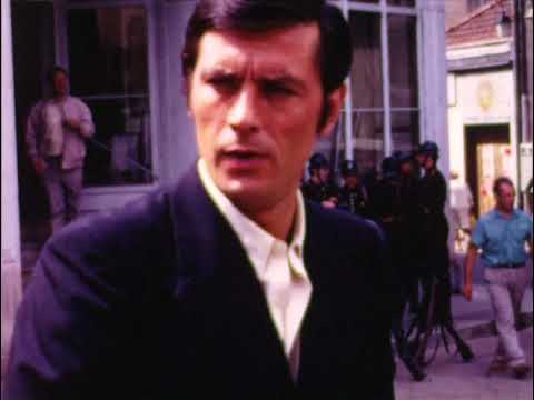 Tournage Alain Delon La Veuve Couderc 1971