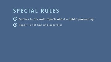 Tort Law tutorial: Privileges and Defenses to Defamation | quimbee.com