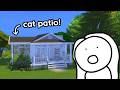 building a house for a *CRAZY* cat lady in the sims! (aka me)