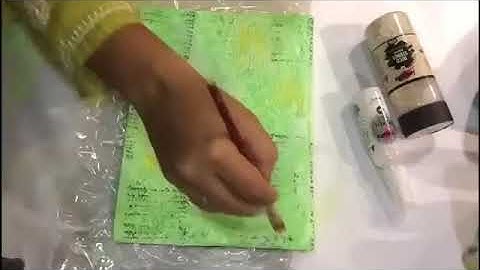 DIY video tutorial | on altering the diary cover | with expressions craft immix chalk paints