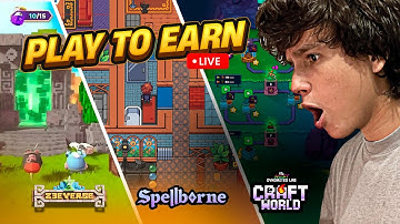 💰PLAY TO EARN GAMES💰 CRAFT WORLD GAMEPLAY, ZEEVERSE GAMEPLAY, SPELLBORNE GAMEPLAY