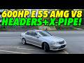 600hp Mercedes E 55 AMG 5.5L Supercharged V8 w/ HEADERS & BRP CAT-BACK!